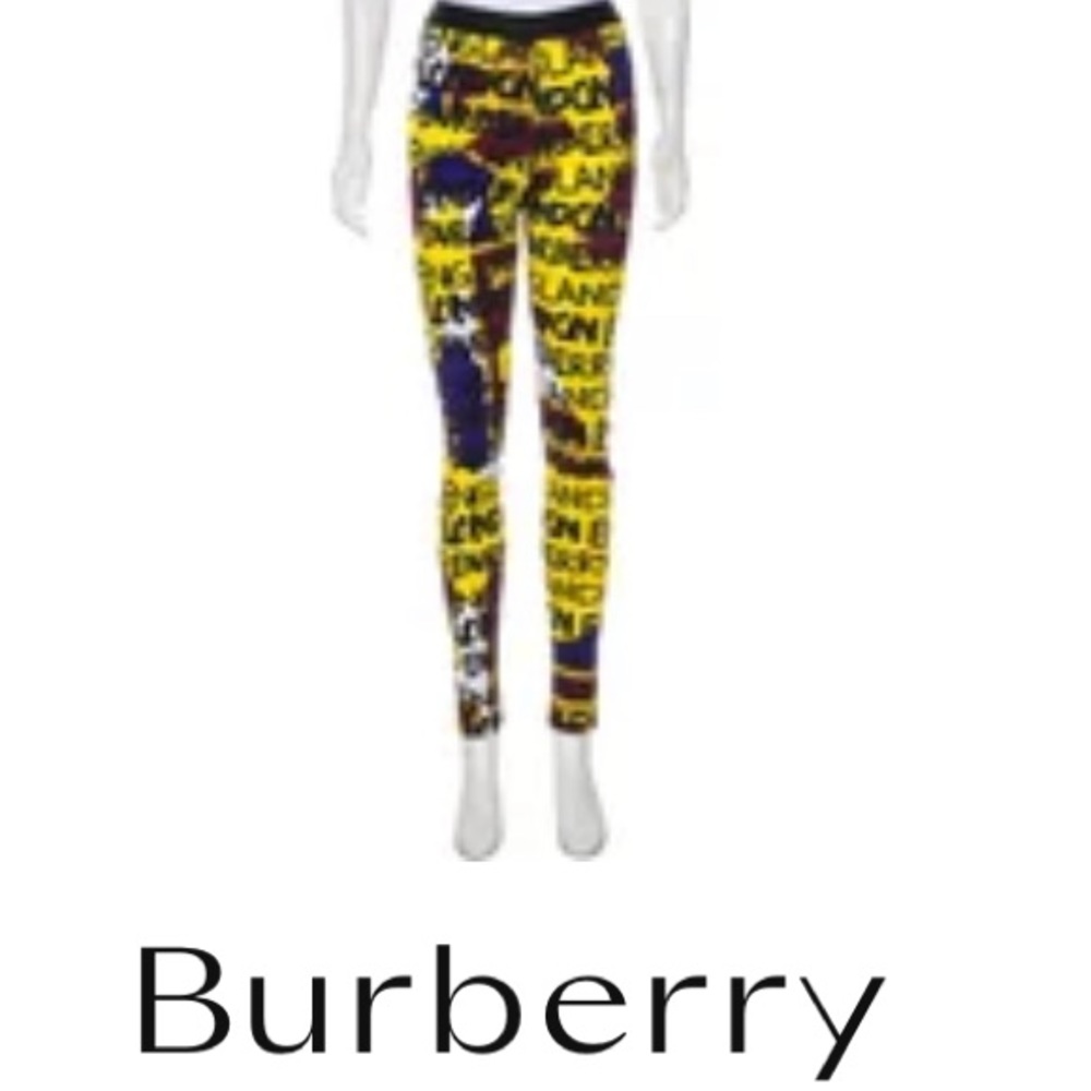 Burberry Mid-rise Graffiti Leggings